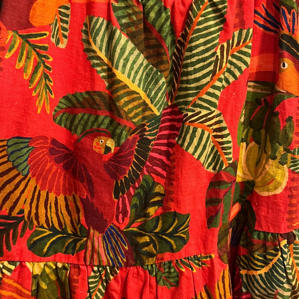 Farm Rio Red forest birds mini dress - Picture 4 of 6